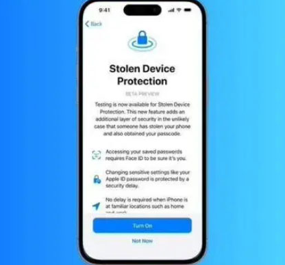 垣曲苹果授权维修店分享被盗设备保护功能开启方法